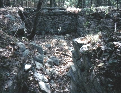 Ruins of the Ram-Tail Factory in Foster, Rhode Island