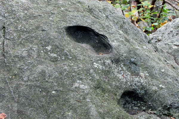 The Devil's Footprint in North Kingstown, Rhode Island