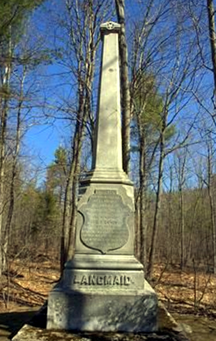 The Pembroke Murder Pillar in New Hampshire commemorates the life and death of Josie Langmaid.