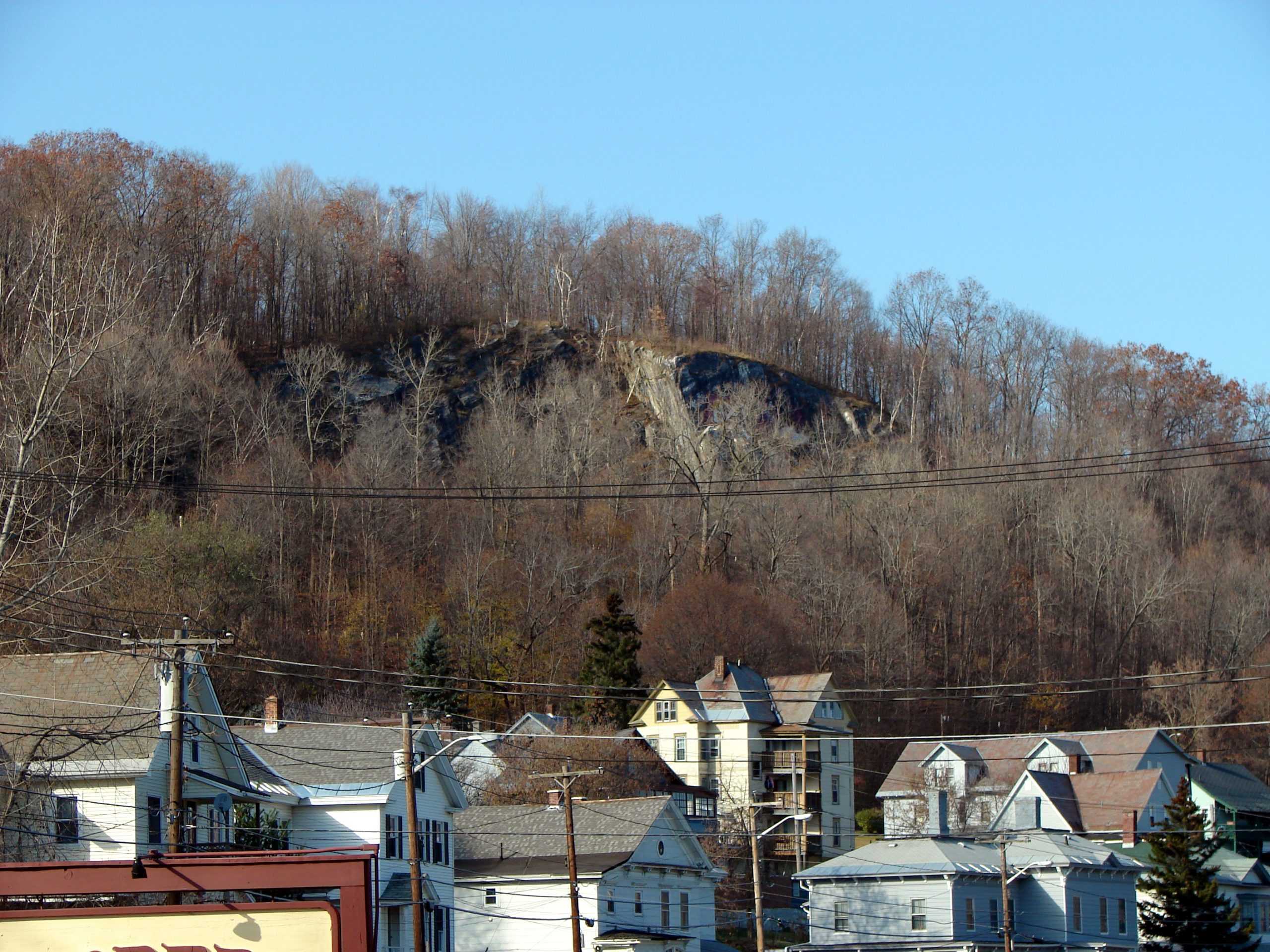Coca Cola Ledge in North Adams, Massachusetts, is said to be home to a monster.