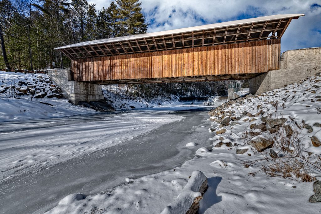 The haunted Eunice Williams Covered Bridge in Greenfield, Massachusetts. Photo by Frank Grace.