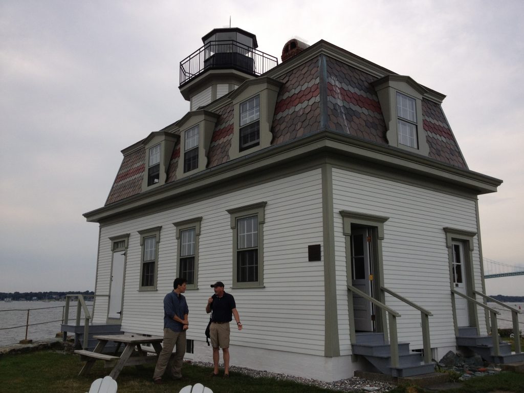 Rose Island Lighthouse in Newport, Rhode Island.