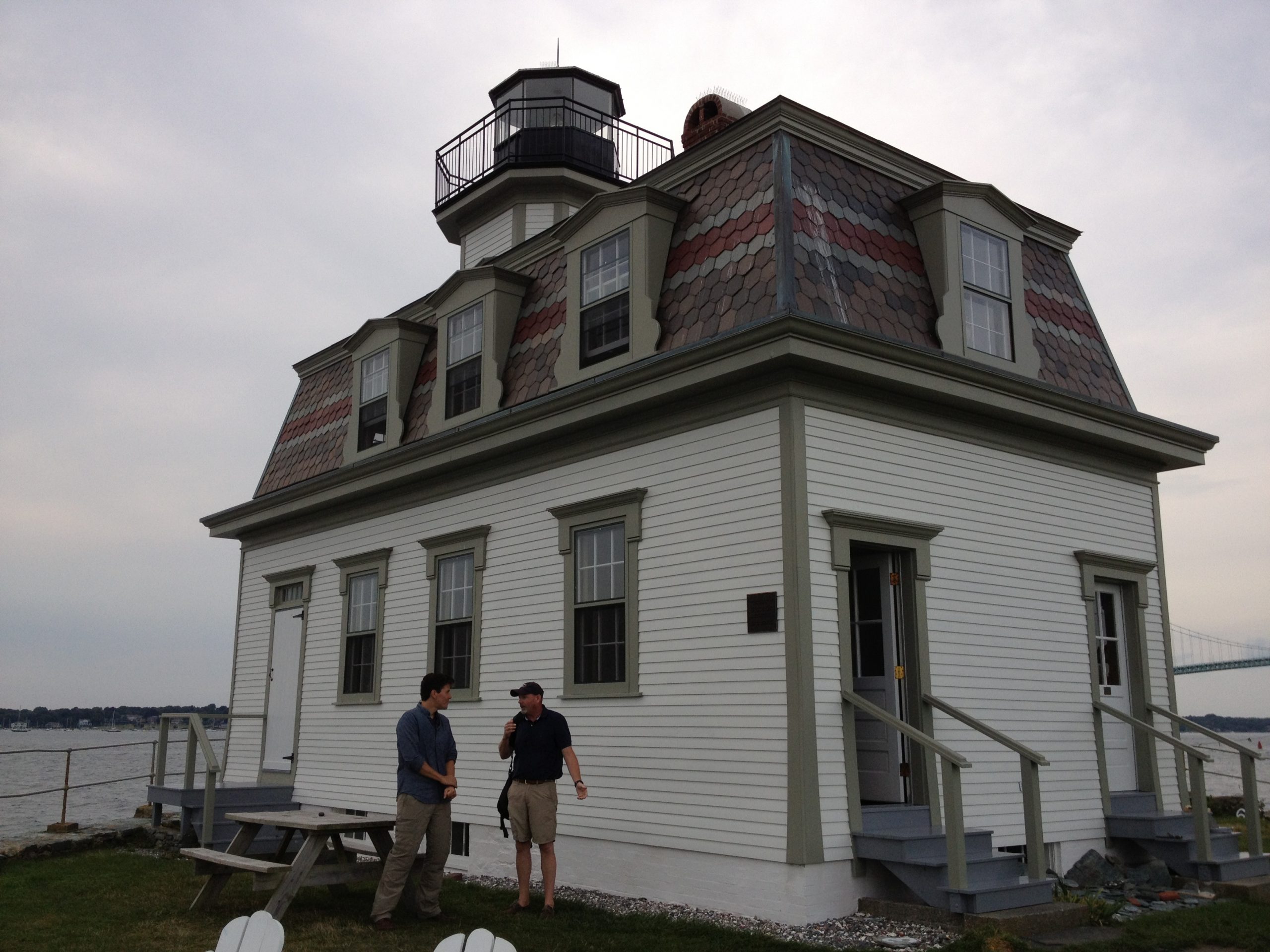 Rose Island Lighthouse in Newport, Rhode Island.
