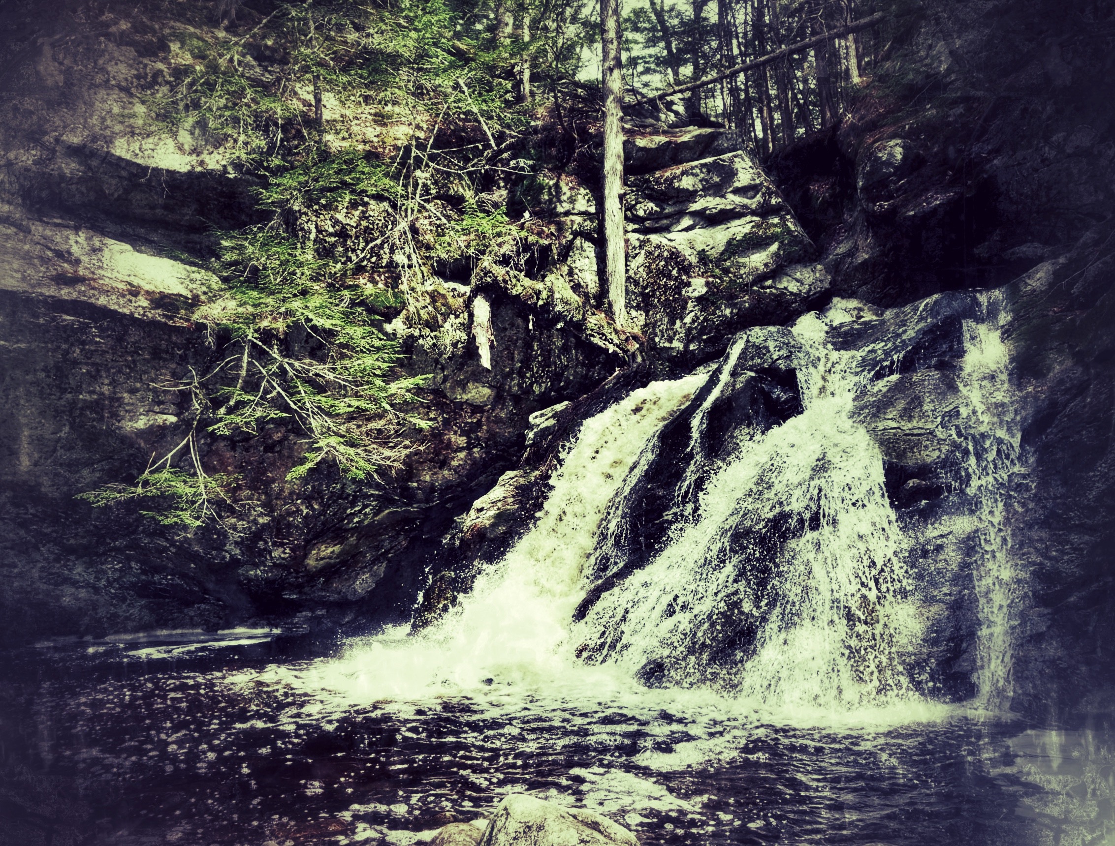 Purgatory Falls in Lyndeborough, New Hampshire.