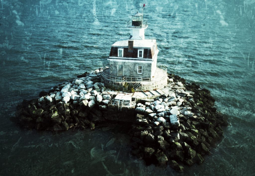 The haunted Penfield Reef Lighthouse in Fairfield, Connecticut.