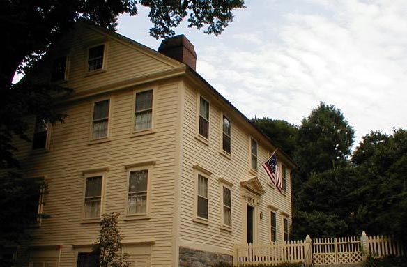 The Stephen Harris House on Benefit Street in Providence, Rhode Island.