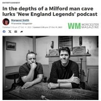 Worcester Magazine article on New England Legends podcast.