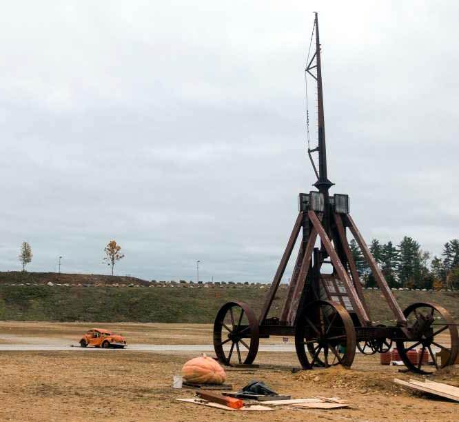 The world-record holding trebuchet Yankee Siege in Greenfield, New Hampshire.