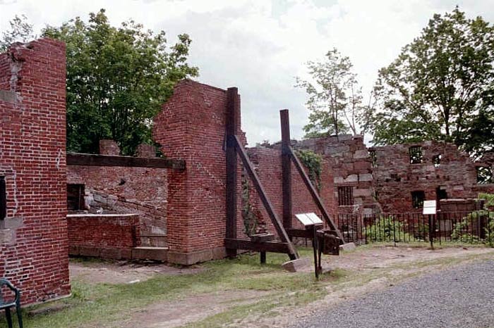 The ruins of Old Newgate Prison in East Granby, Connecticut.