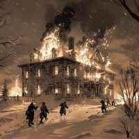 41 Lunatics Burned to Death in Dover, New Hampshire fire