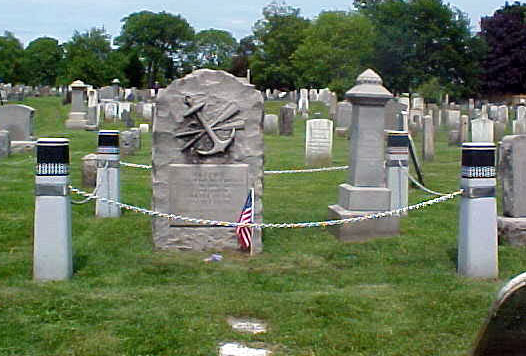 The grave of Ida Lewis today in Common Burial Ground and Island Cemetery in Newport.