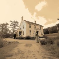 The Haunted Three Chimneys Inn in Durham, New Hampshire.