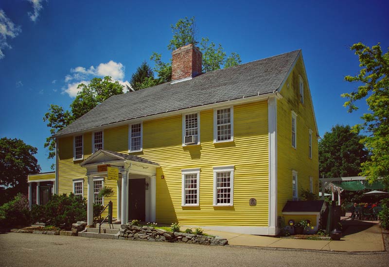 The haunted Three Chimneys Inn and Frost Sawyer Tavern in Durham, New Hampshire.