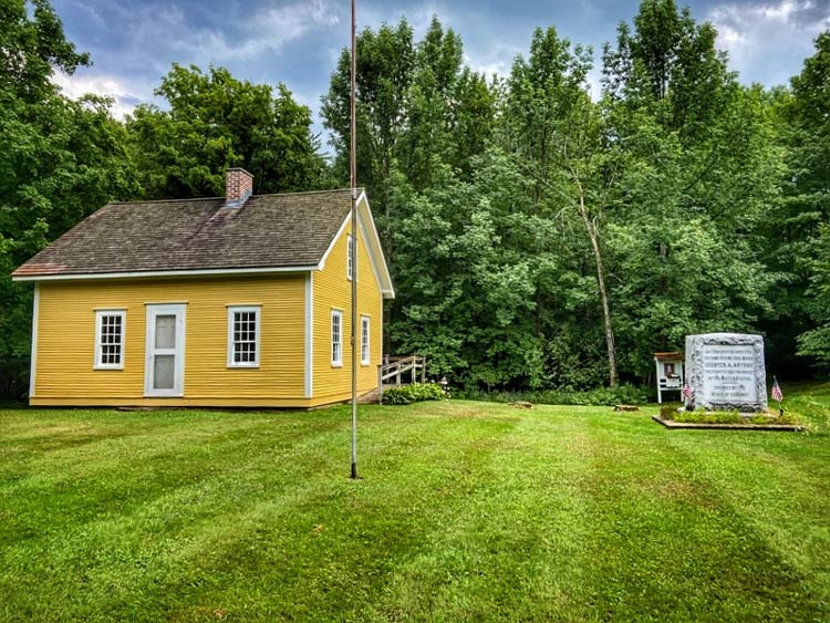 The historic site in Fairfield, Vermont, where President Chester Arthur was NOT born.