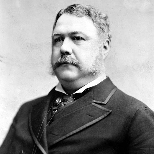 21st President Chester A. Arthur.