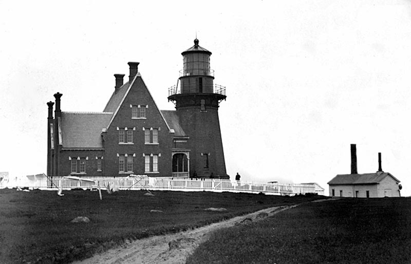 Southeast Light on Block Island circa 1884.