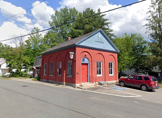 The former Connecticut River Bank building in Charlestown, New Hampshire.