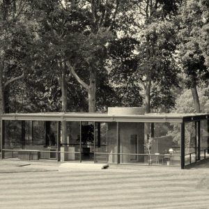 The Glass House in New Canaan, Connecticut