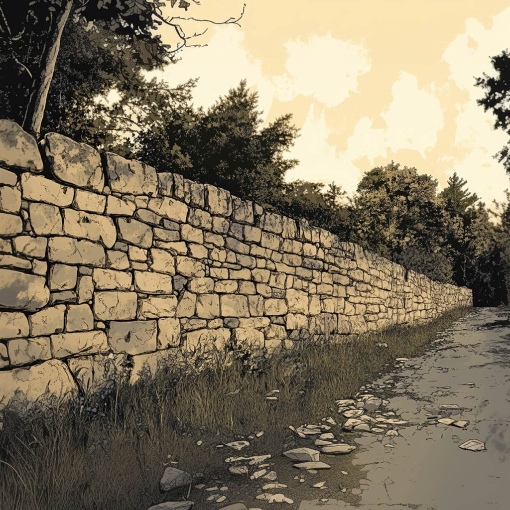 The Spite Wall in Westminster, Massachusetts.