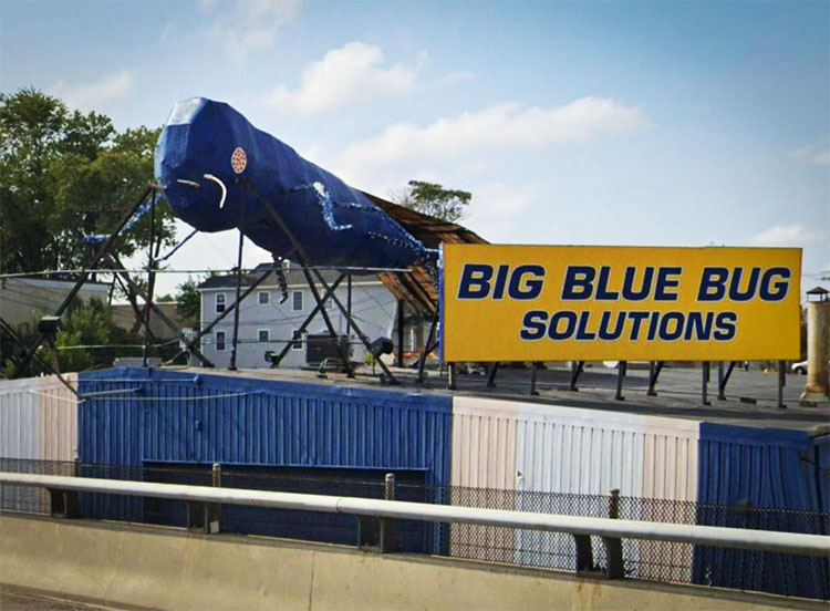 The Big Blue Bug in Providence, Rhode Island.