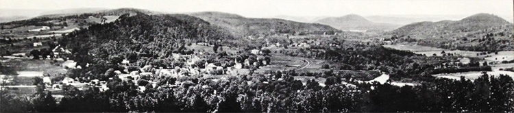 The lost town of Enfield, Massachusetts, circa 1927.