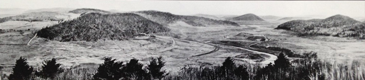 The lost town of Enfield, Massachusetts, circa 1939.