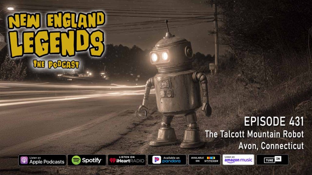 Talcott Mountain Robot on Route 44 in Avon, Connecticut.