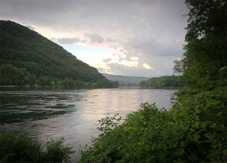 The Connecticut River in Vermont.