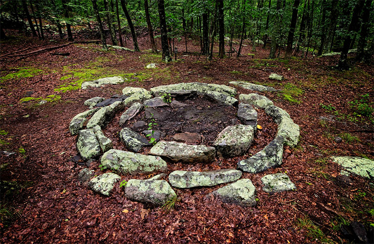 The Gungywamp site in Groton, Connecticut. Photo by Frank Grace.