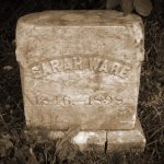 The grave of Sarah Ware in Bucksport, Maine.