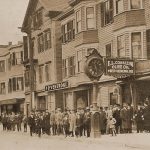 The Vetrone Building on Atwells Avenue in Providence, Rhode Island, was the epicenter of the Macaroni Riots of 1914.