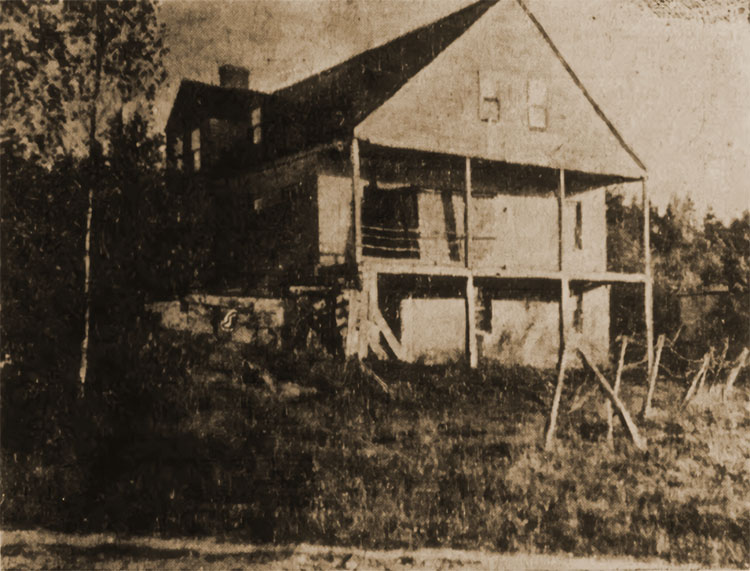 The Old Stone House / Stone Tavern in Blue Hill, Maine, circa 1906.