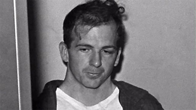 Lee Harvey Oswald shortly after his arrest for the assassination of President John F. Kennedy.