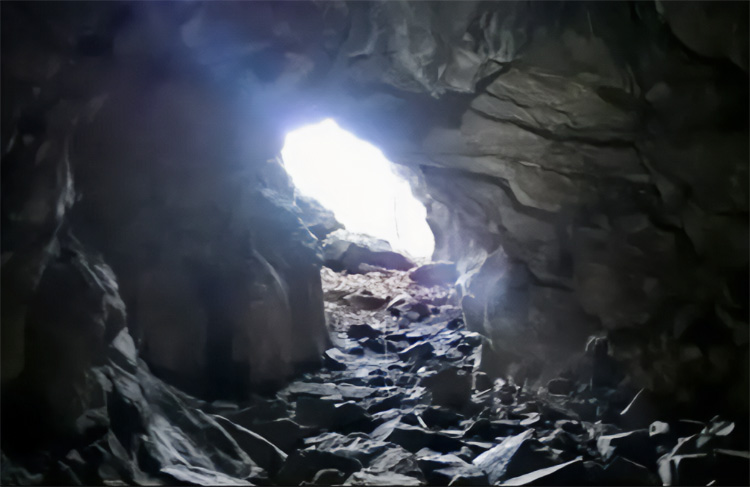 Inside Everett Cave.